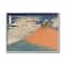 Stupell Industries Vintage Eastern Mountain Landscape Illustration Blue Orange in Gray Frame Wall Art